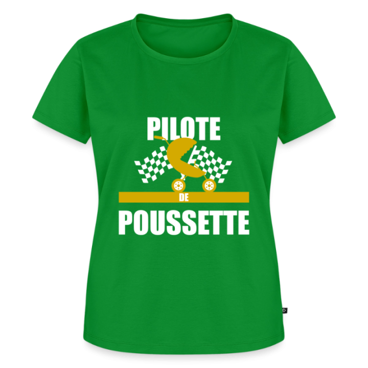 T-shirt premium femme - Pilote de poussette - vert - front