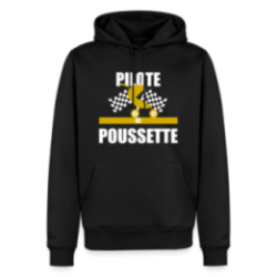 Sweat-shirt à capuche premium homme - Pilote de poussette