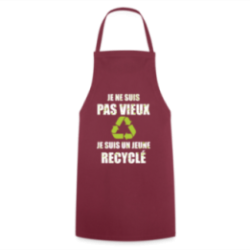 Tablier de cuisine - Je suis un jeune recyclé