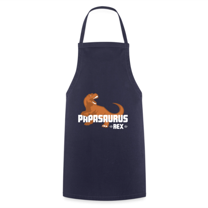 Tablier de cuisine - Papasaurus Rex - marine - front