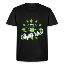 T-shirt premium homme - It's mojito'clock - noir - front