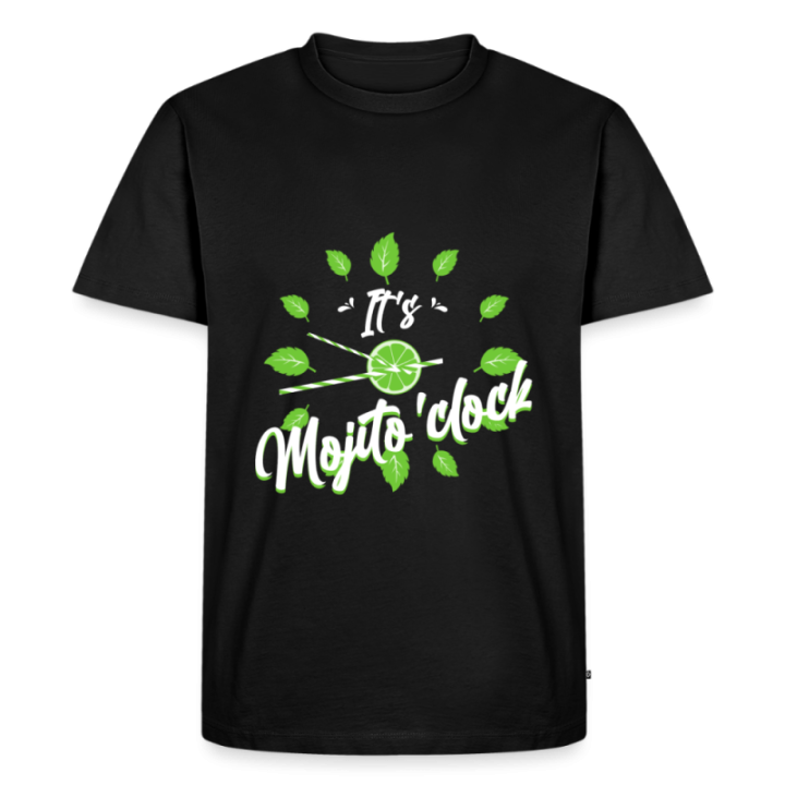 T-shirt premium homme - It's mojito'clock - noir - front