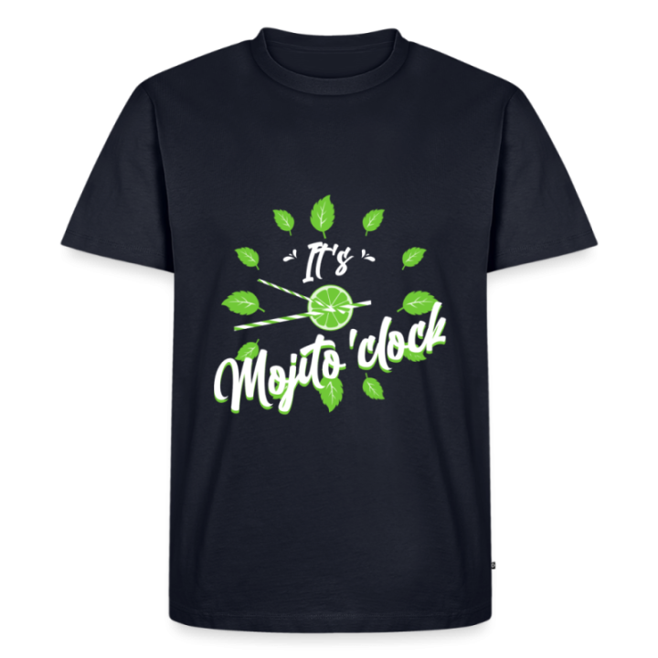 T-shirt premium homme - It's mojito'clock - bleu marine - front