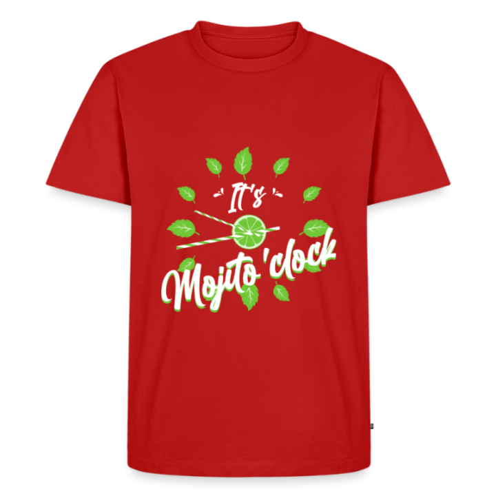 T-shirt premium homme - It's mojito'clock - rouge - front