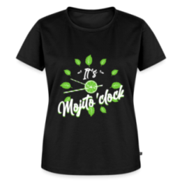 T-shirt premium femme - It's mojito'clock - noir - front