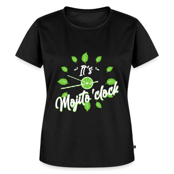 T-shirt premium femme - It's mojito'clock - noir - front