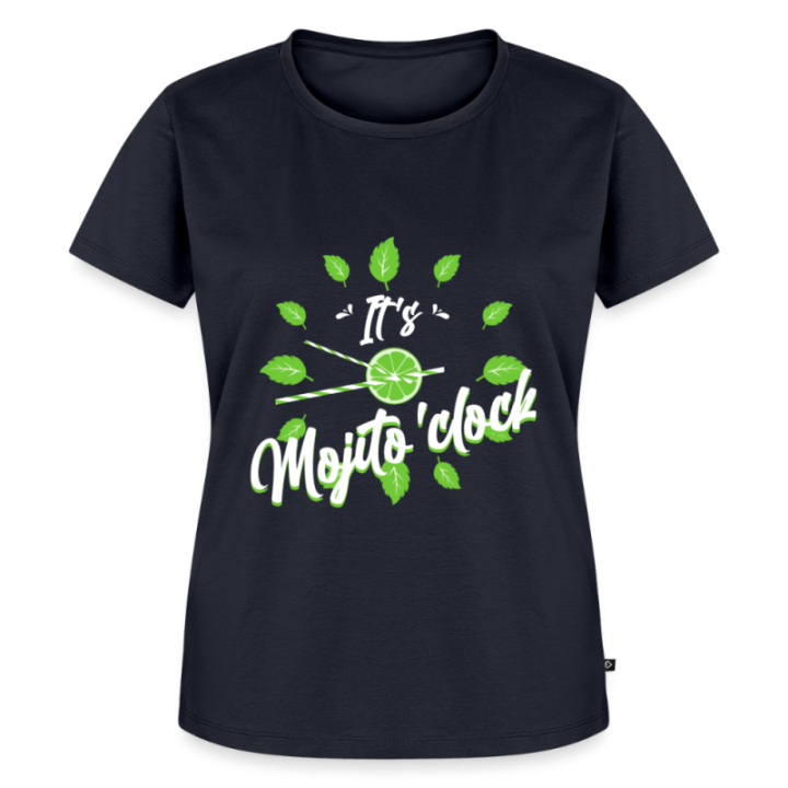 T-shirt premium femme - It's mojito'clock - bleu marine - front