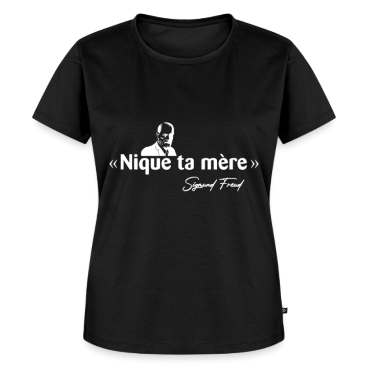 T-shirt premium femme - Freud - noir - front