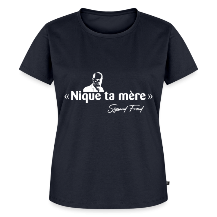 T-shirt premium femme - Freud - bleu marine - front