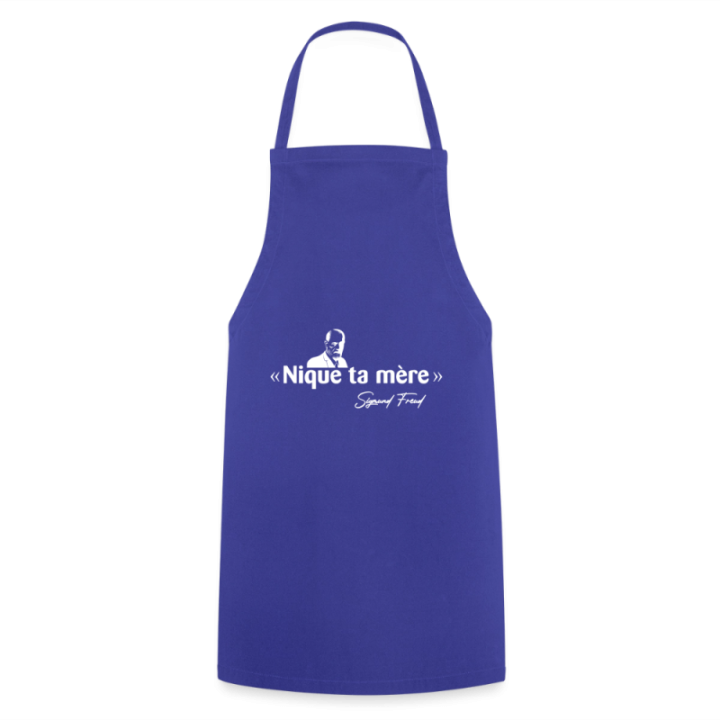 Tablier de cuisine - Freud - bleu royal - front