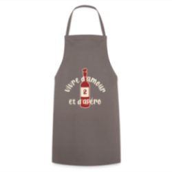 Tablier de cuisine - Vivre d'amour et d'apéro