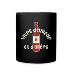 Mug uni - Vivre d'amour et d'apéro