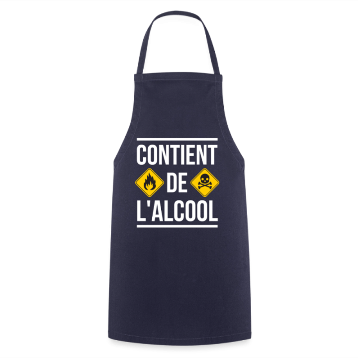 Tablier de cuisine - Contient de l'alcool - marine - front