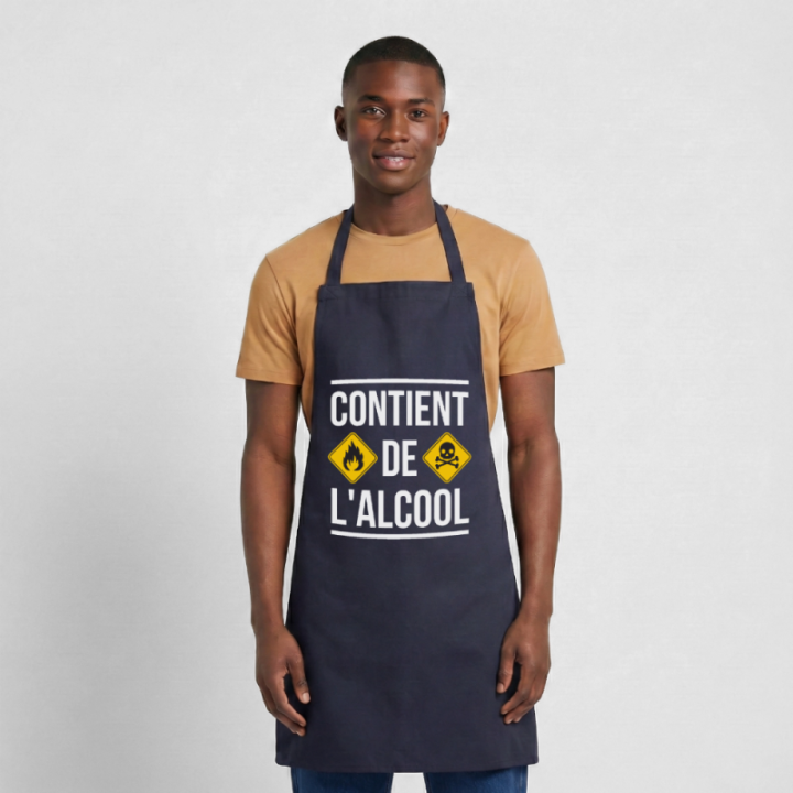 Tablier de cuisine - Contient de l'alcool - marine - front