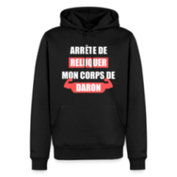 Sweat-shirt à capuche premium homme - Mon corps de daron