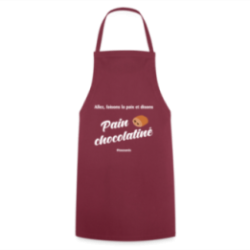Tablier de cuisine - Pain au chocolat Vs Chocolatine
