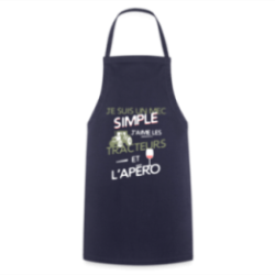 Tablier de cuisine - Un mec simple: Tracteurs et apéro