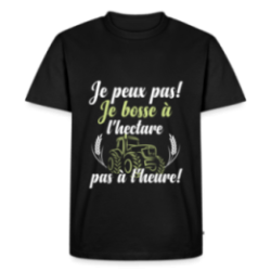 T-shirt premium homme - Je peux pas, je bosse à l'hectare