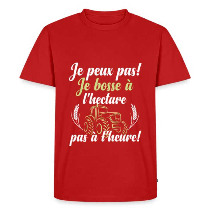  je bosse à l'hectare - noir - front