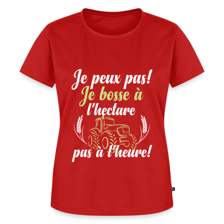  je bosse à l'hectare - noir - front