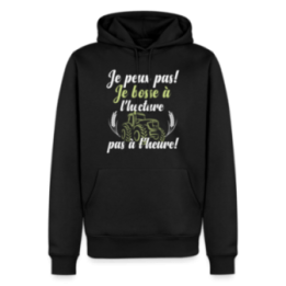 Sweat-shirt à capuche premium homme - Je peux pas