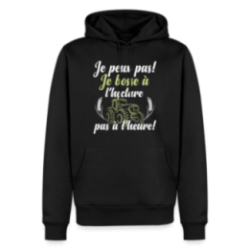 Sweat-shirt à capuche premium homme - Je peux pas, je bosse à l'hectare