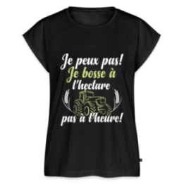 T-shirt à manches retroussées femme - Je peux pas