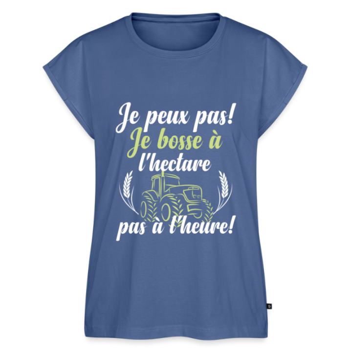 T-shirt à manches retroussées femme - Je peux pas