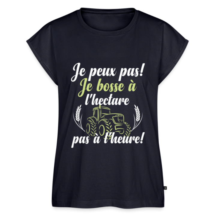 T-shirt à manches retroussées femme - Je peux pas