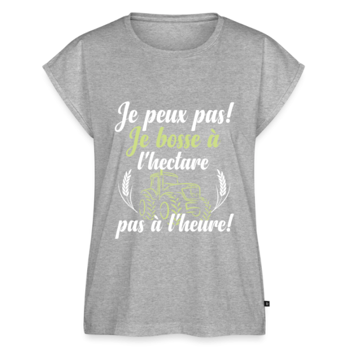 T-shirt à manches retroussées femme - Je peux pas