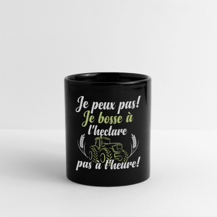  je bosse à l'hectare - noir - front