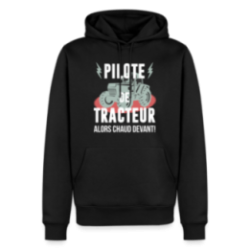 Sweat-shirt à capuche premium homme - Pilote de tracteur