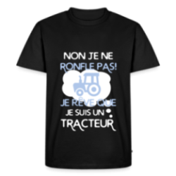 T-shirt premium homme - Je ne ronfle pas, je rêve que je suis un tracteur