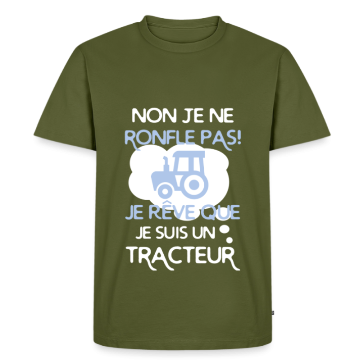  je rêve que je suis un tracteur - noir - front