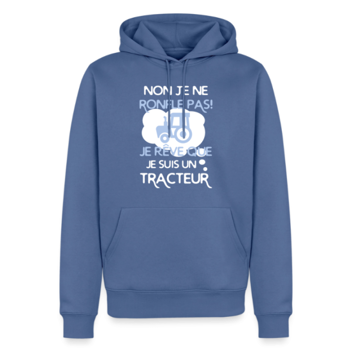  je rêve que je suis un tracteur - anthracite chiné - front