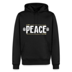 Sweat-shirt à capuche premium homme - Peace à la raie