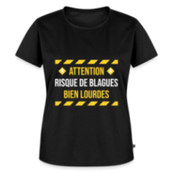 T-shirt premium femme - Risque de blagues bien lourdes
