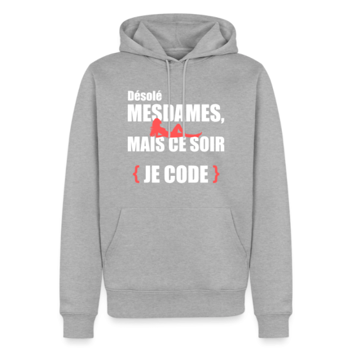 Sweat-shirt à capuche premium homme - Désolé mesdames