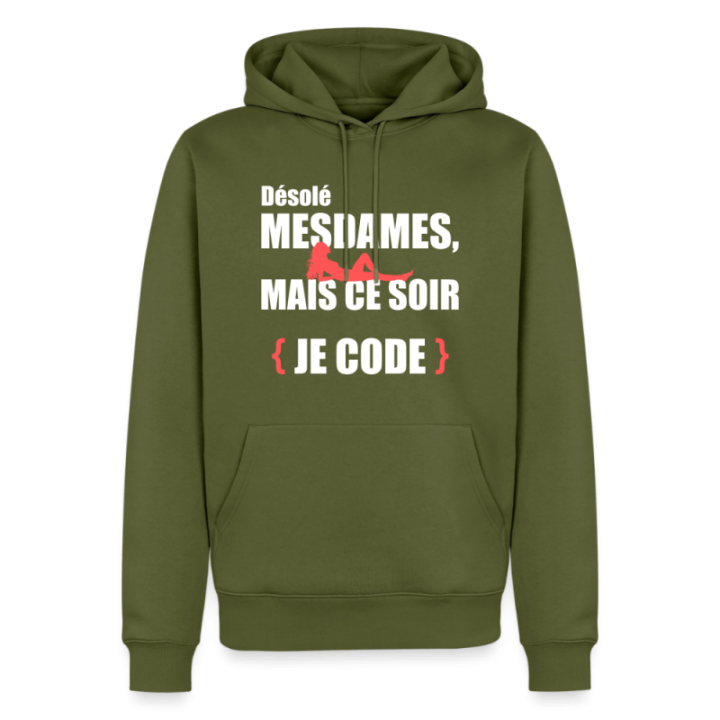 Sweat-shirt à capuche premium homme - Désolé mesdames