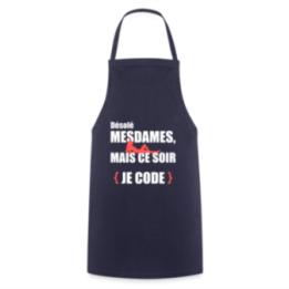Tablier de cuisine - Désolé mesdames