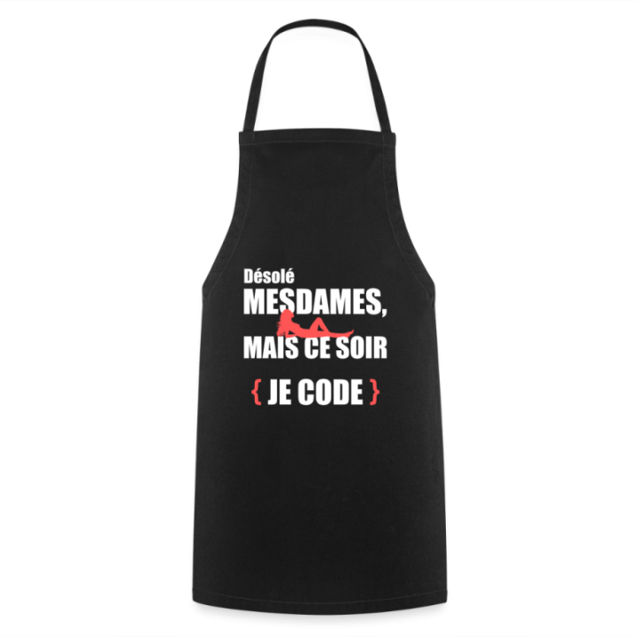 Tablier de cuisine - Désolé mesdames