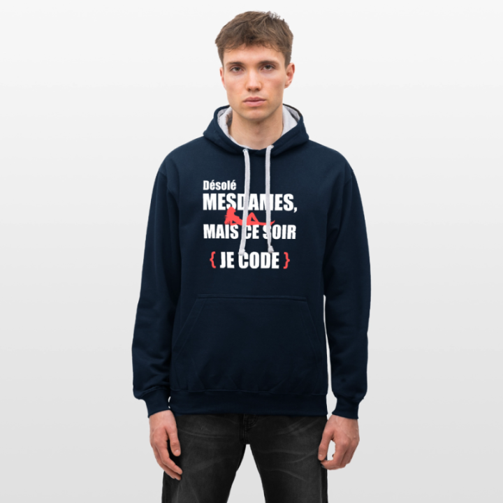  ce soir je code - bleu marine/rouge - front