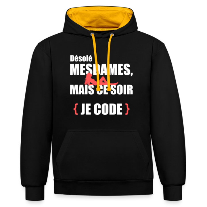  ce soir je code - bleu marine/gris chiné - front