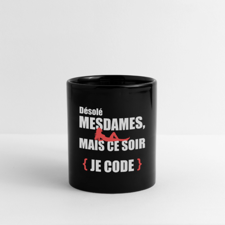  ce soir je code - noir - front