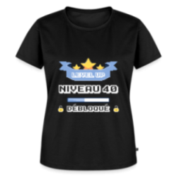 T-shirt premium femme - Level-up: Niveau 40 ans débloqué