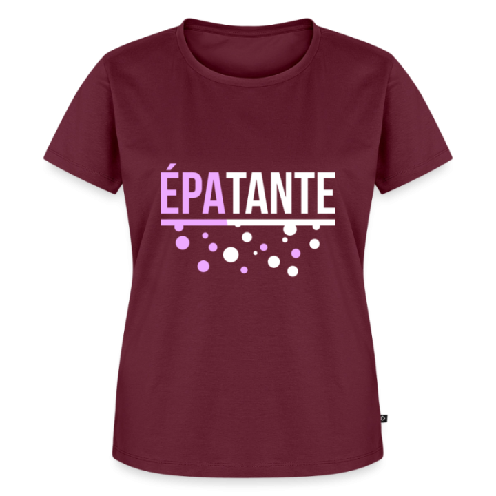 T-shirt premium femme - Épa-tante - bourgogne - front
