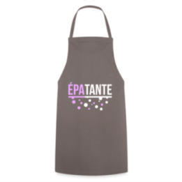 Tablier de cuisine - Épa-tante - gris - front