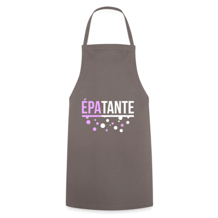 Tablier de cuisine - Épa-tante - gris - front