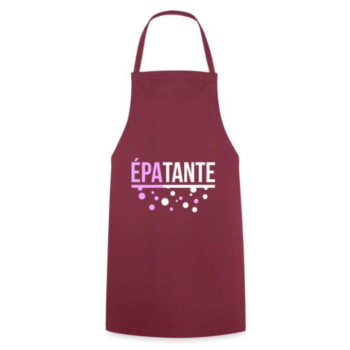 Tablier de cuisine - Épa-tante - bordeaux - front