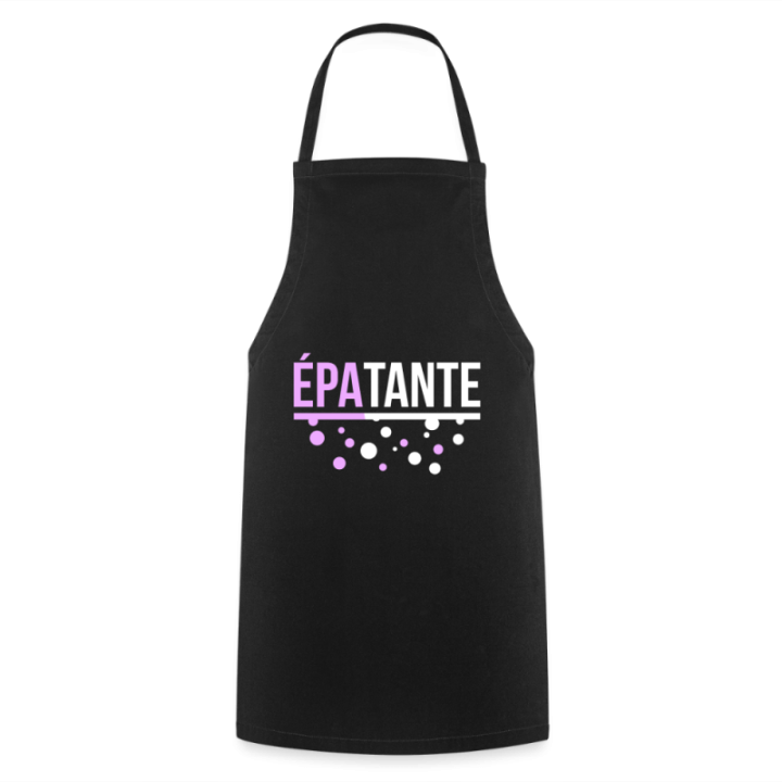 Tablier de cuisine - Épa-tante - noir - front
